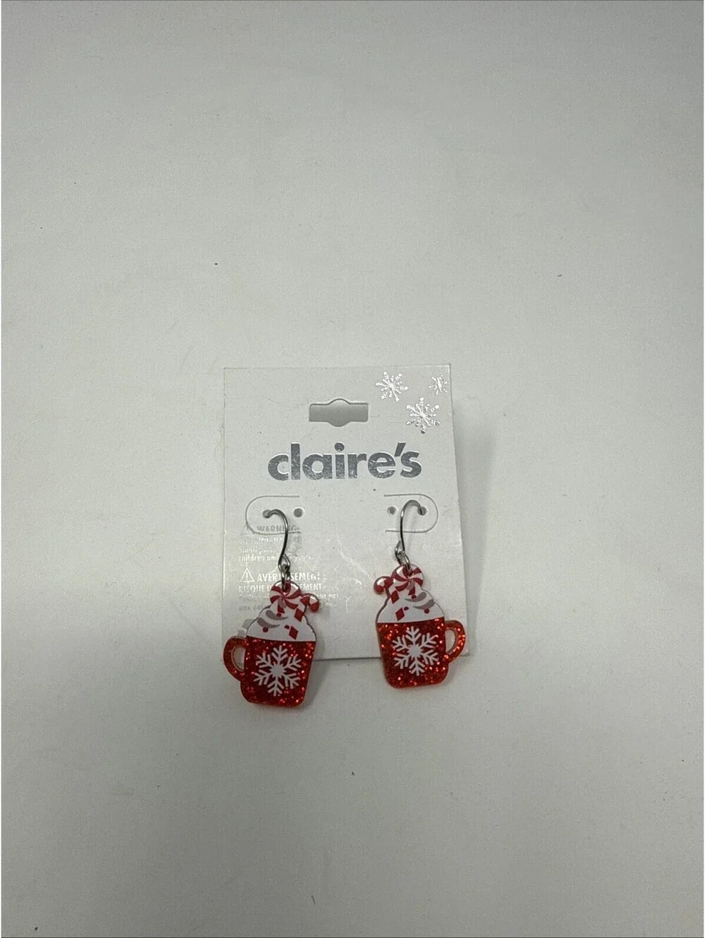 Christmas Hot Chocolate Cup Earrings Claire’s